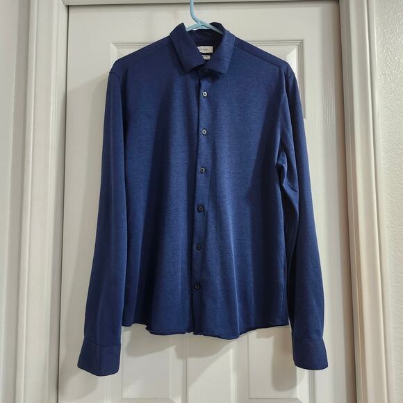 Calvin Klein Navy Long Sleeve Shirt - Picture 1 of 9